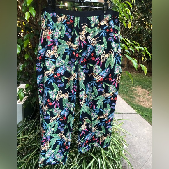 🌴*NWOT* NIC + ZOE XL TIGER PRINTED WIDE LEG PANT!😍 - Picture 3 of 9